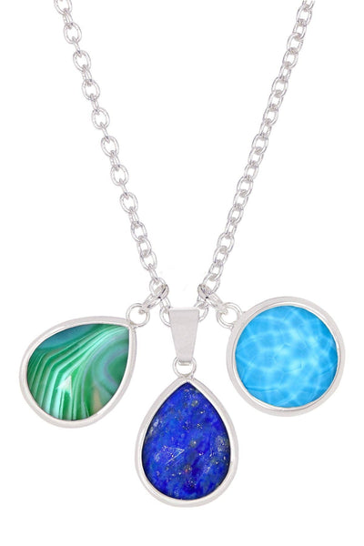 Mixed Gemstone Selena Necklace - SF