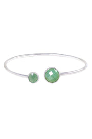 Green Aventurine Orbit Cuff Bracelet - SF