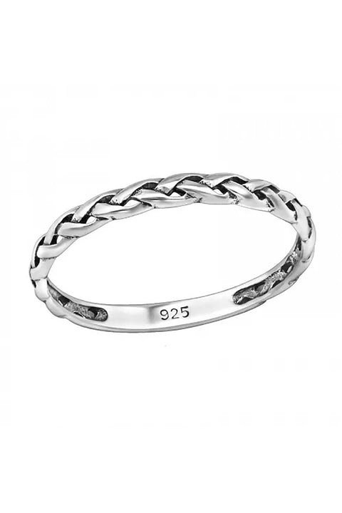 Sterling Silver Braided Ring - SS