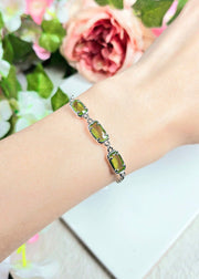 Peridot Crystal Station Bracelet - SF