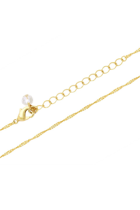 14k Gold Plated 1.5mm Singapore Chain - GP