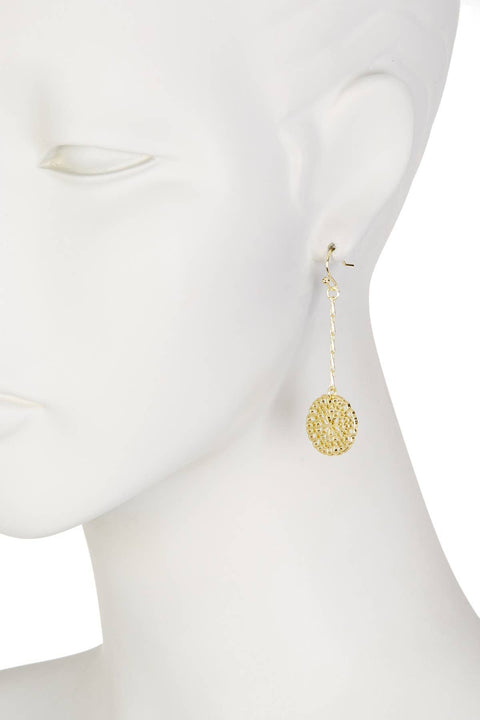 Daisy Disc Chandelier Earrings - GF