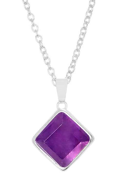 Amethyst Rachel Pendant Necklace - SF