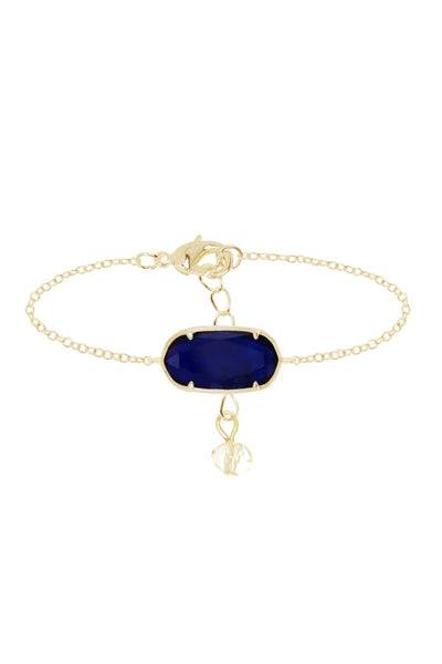 London Blue Crystal Link Bracelet - GF