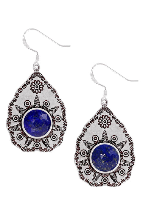 Lapis Vintage Drop Earrings - SF