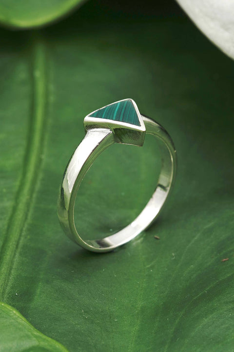 Malachite Triangle Ring - SF