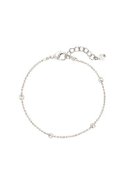 Silver Plated 1mm Bead Chain Bracelet - SP