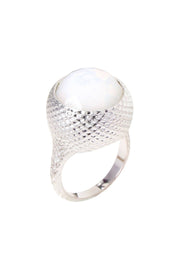 Moonstone Crystal Hammer Statement Ring - SF