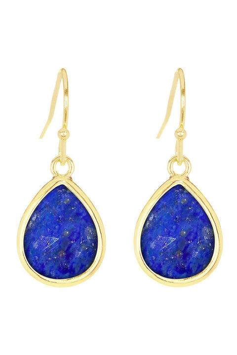 Lapis Teardrop Earrings - GF