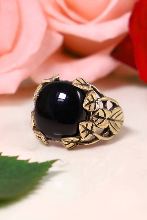 Black Onyx Garden Ring In - GF