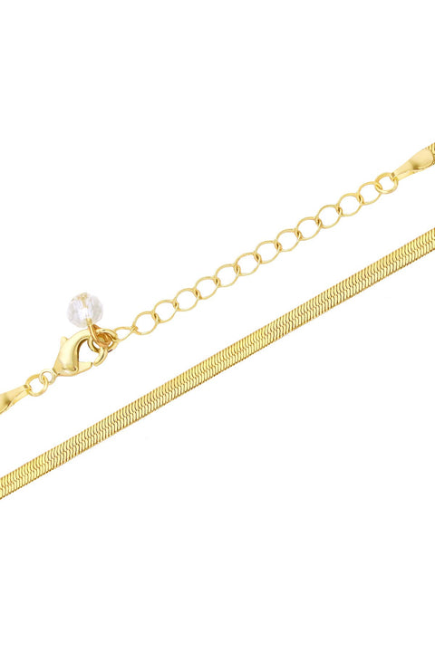 14k Gold Plated 3mm Magic Herringbone Chain - GP