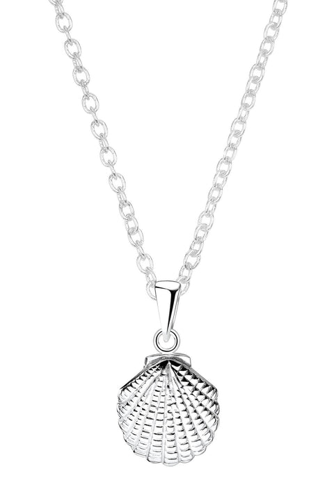 Sterling Silver Shell Pendant Necklace - SS