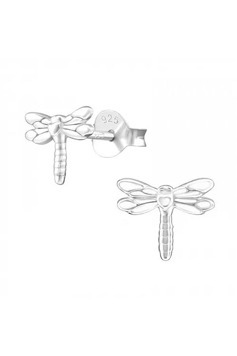 Sterling Silver Dragonfly Ear Studs - SS