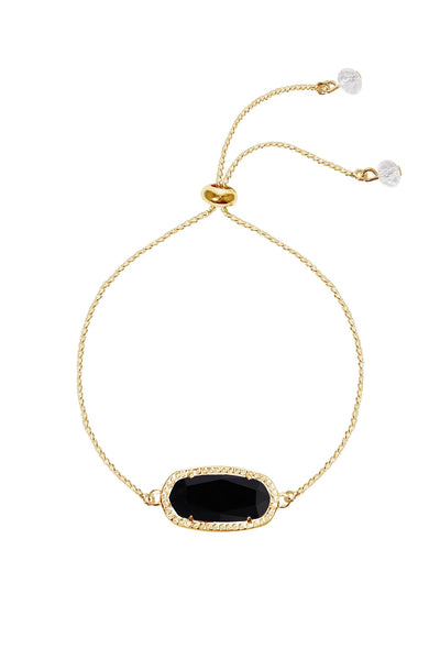 Black Onyx Slider Bracelet - GF