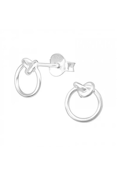 Sterling Silver Knot Ear Studs - SS