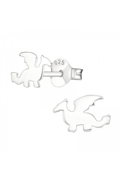 Sterling Silver Dragon Ear Studs - SS