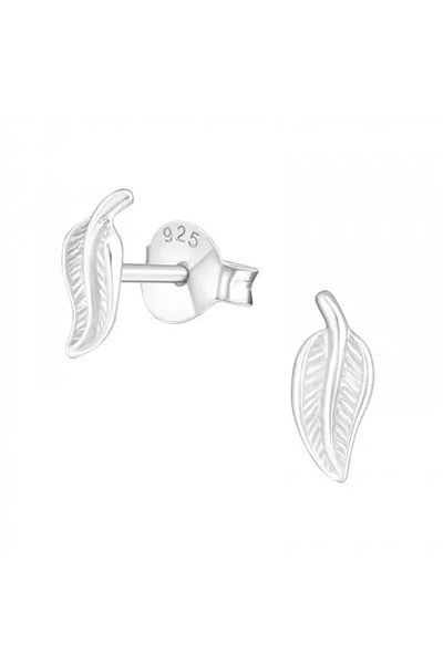 Sterling Silver Leave Ear Studs - SS