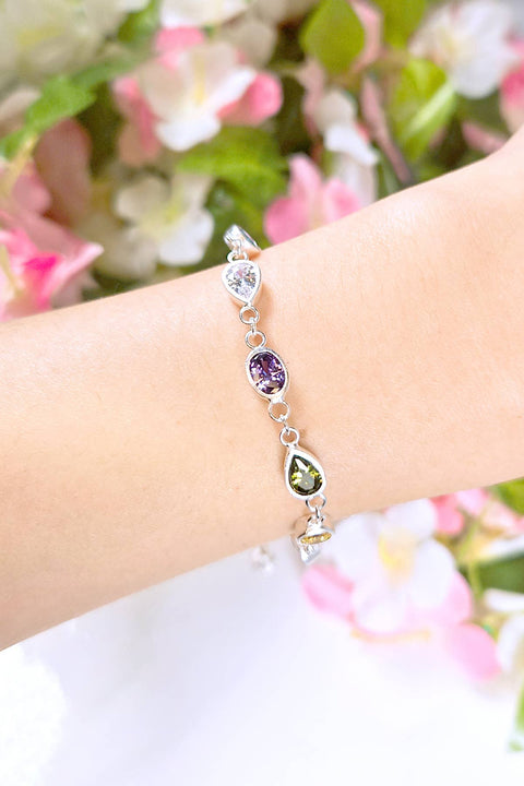 Mixed CZ Station Bracelet - SF