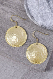 Hammered Texture Goa Earrings - GF