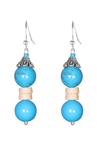 Turquoise Drop Earrings - SF