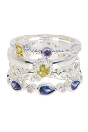 CZ Stack Ring Set - SF