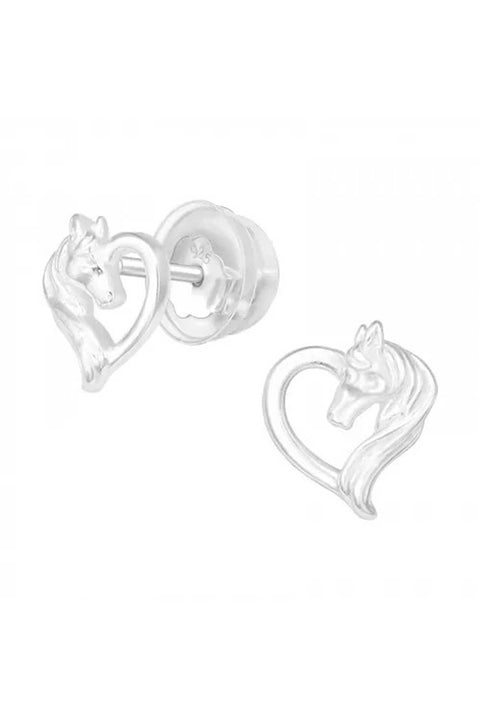 Premium Sterling Silver Horse Lover Ear Studs - SS