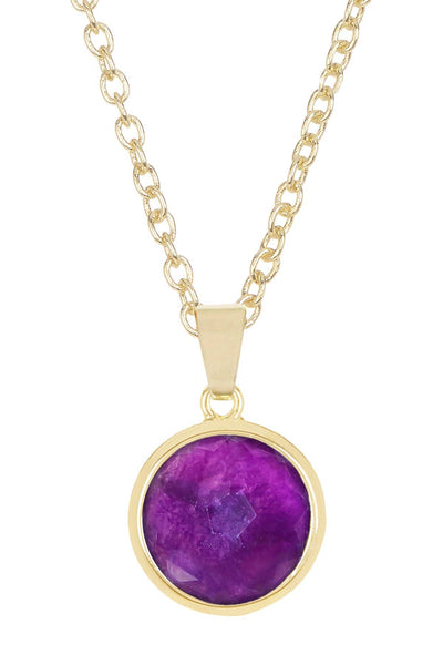 Amethyst Pendant Necklace - GF