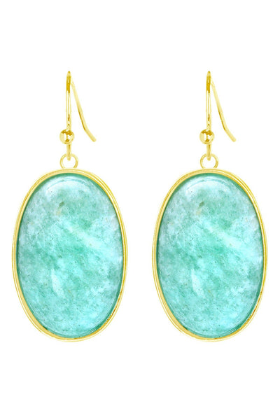 Amazonite Statement Earrings - GF