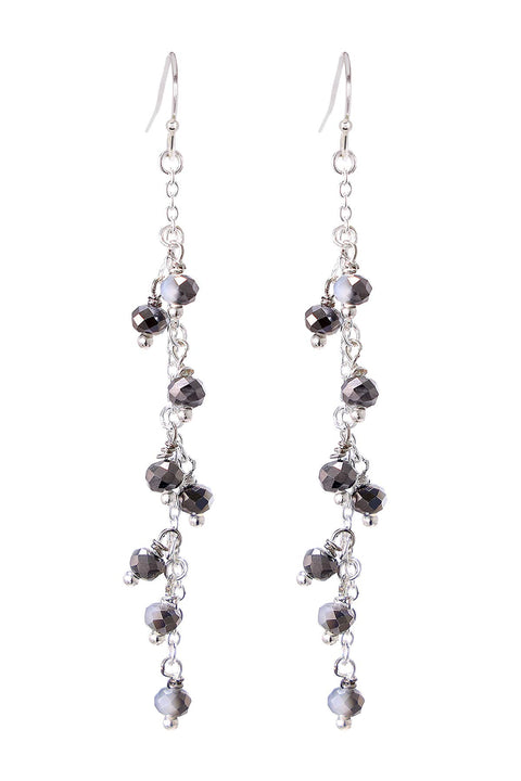 Austrian Crystal Waterfall Earrings - SF