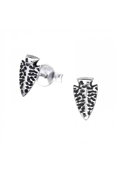 Sterling Silver Geometric Ear Studs - SS