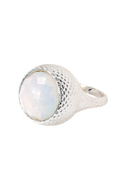 Moonstone Crystal Hammer Statement Ring - SF