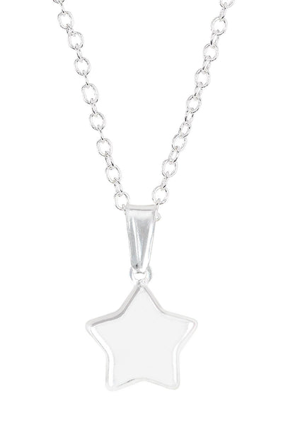 Sterling Silver Small Star Pendant Necklace - SF