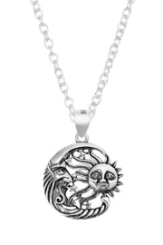 Sun & Moon Pendant Necklace - SF