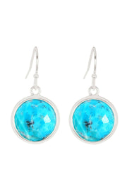 Turquoise Round Earrings - SF