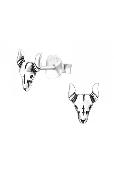 Sterling Silver Bull Ear Studs - SS