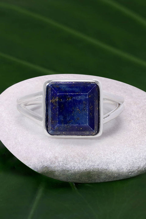 Lapis Square Cut Ring - SF