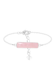 Rose Quartz Bar Bracelet - SF