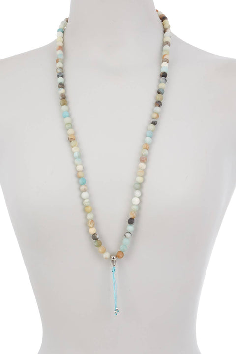 Amazonite Mala Beads Prayer Necklace - SF