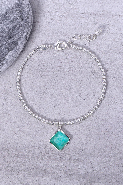 Amazonite & Beaded Charm Bracelet - SF