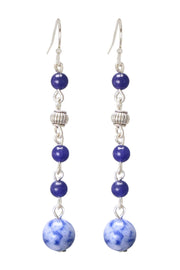 Lapis Dangle Earrings - SF