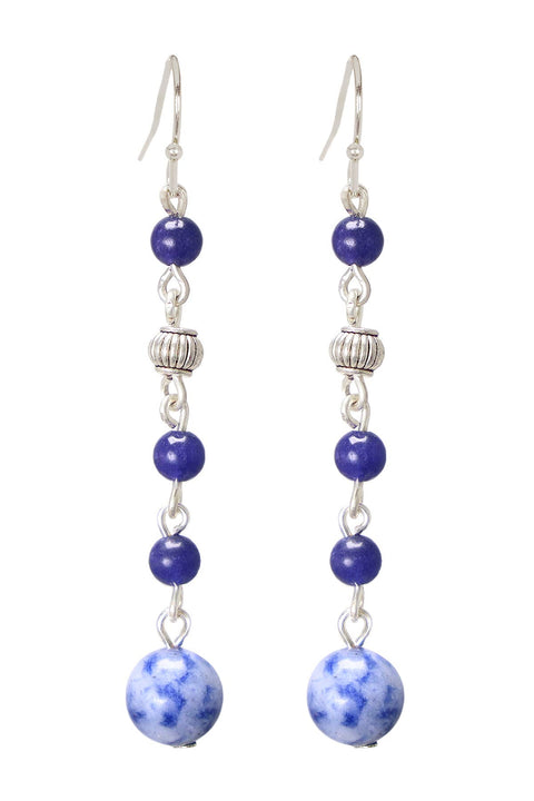 Lapis Dangle Earrings - SF