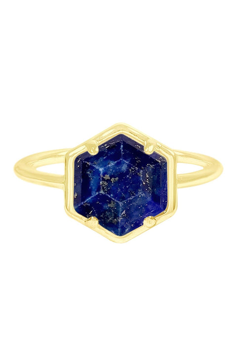 Lapis Hexagon Ring - GF