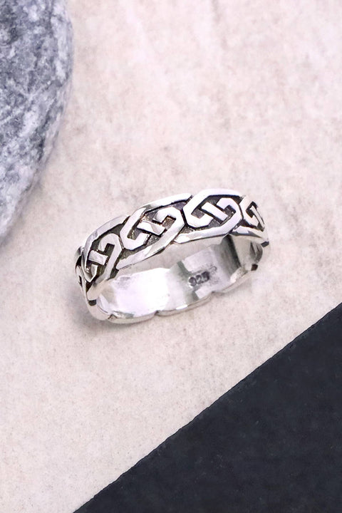 Sterling Silver Celtic Band Ring - SS