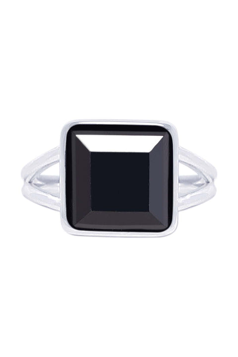 Hematite Square Cut Ring - SF