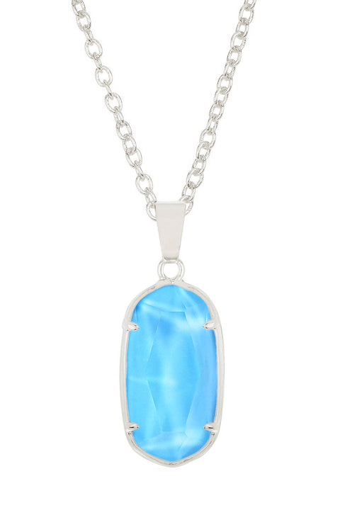 Turquoise Quartz Pendant Necklace - SF