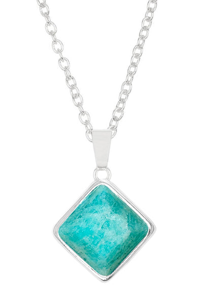 Amazonite Rachel Pendant Necklace - SF