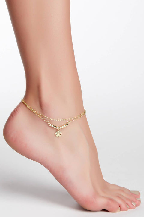 Lotus Blossom Anklet - GF