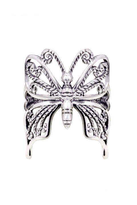 Sterling Silver Butterfly Ring - SS