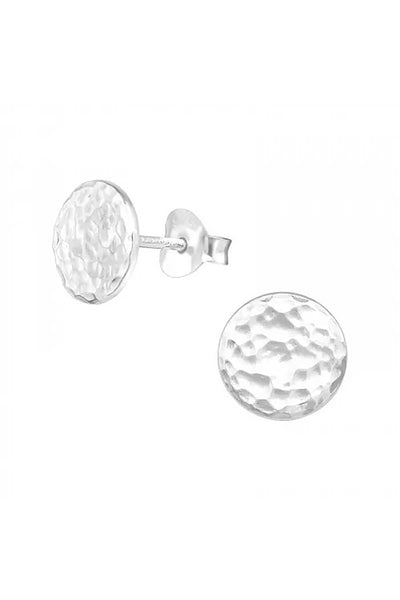 Sterling Silver Round Ear Studs - SS