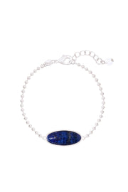 Lapis Beaded Charm Bracelet - SF